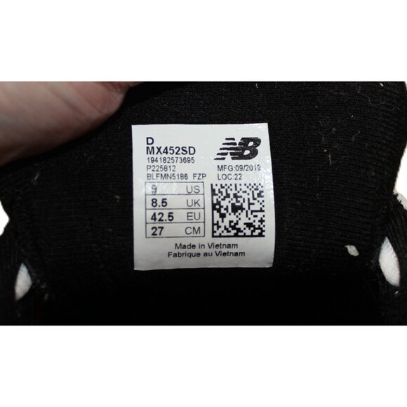 NEW BALANCE 452 Retro Chunky Streetwear Sneakers White/Black/Red - Unisex M9/W11 - Picture 10 of 11